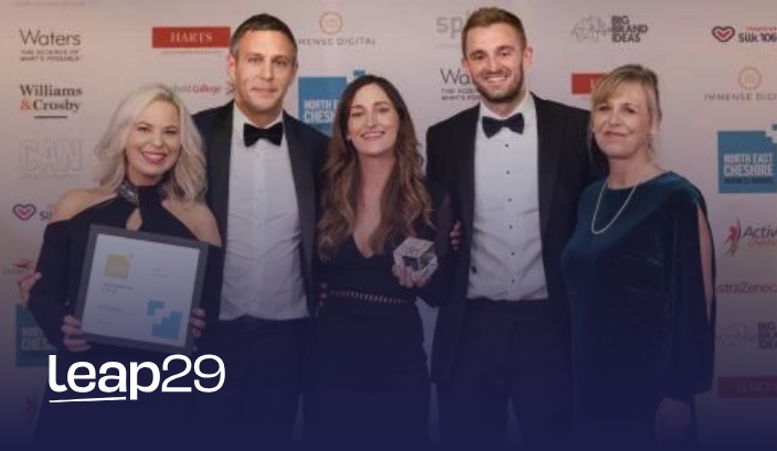 Leap29 - Winners of the Best Company to Work For at the North East Cheshire Business Awards