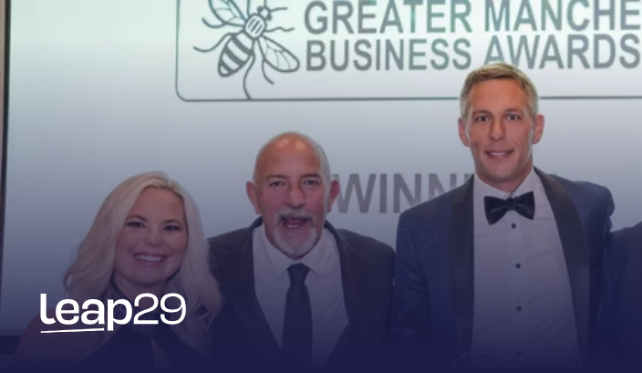 Leap29 Winners at the Greater Manchester Business Awards 2021